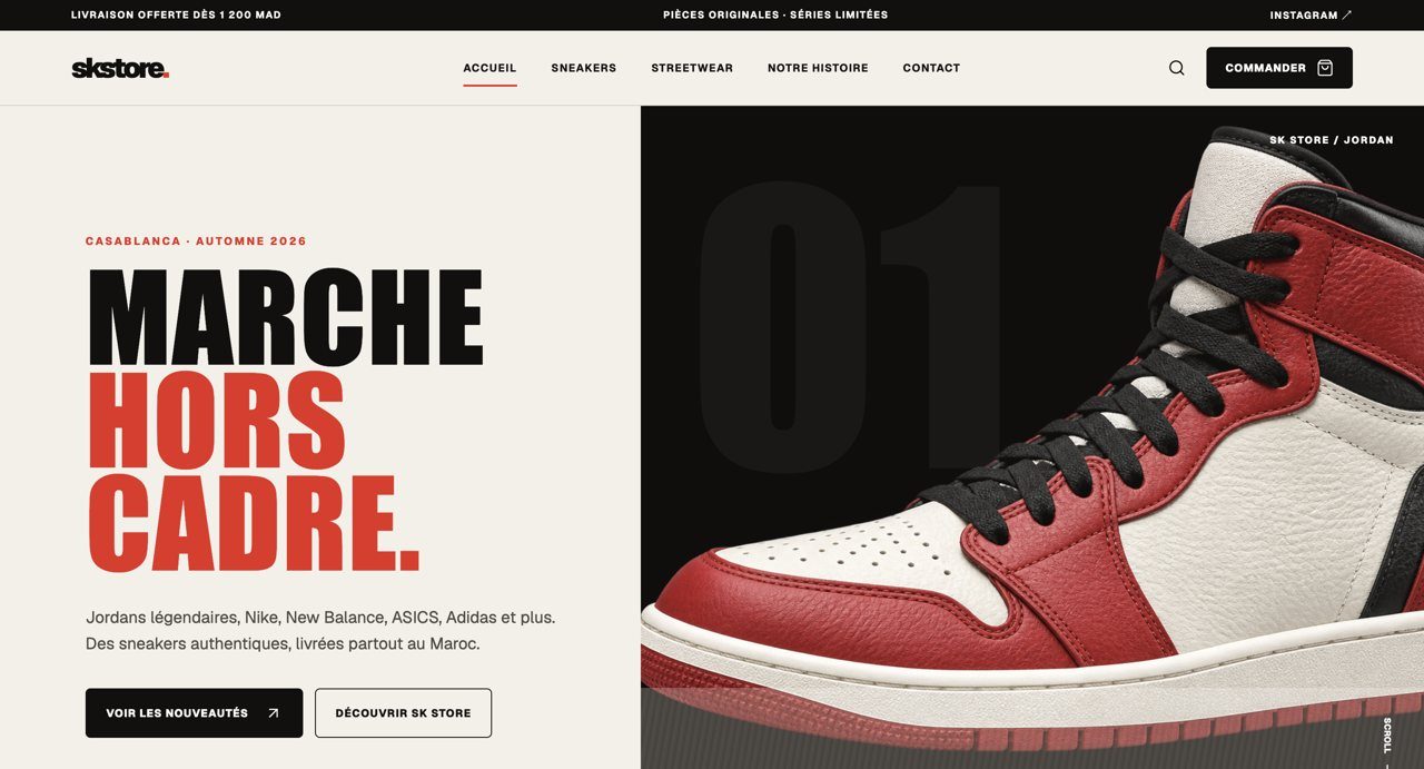 SK Store sneaker website